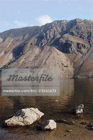 The Screes, Lake Wastwater, Wasdale, Lake District National Park, Cumbria, England, United Kingdom, Europe