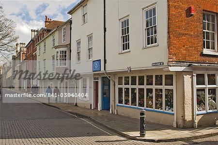 College Street and souvenir shop, Winchester, Hampshire, England, United Kingdom, Europe