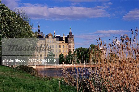 Le Schloss (château), Schwerin, Allemagne, Europe