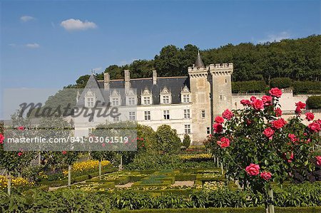 Le château de Villandry, patrimoine mondial UNESCO, Indre-et-Loire, vallée de la Loire, France, Europe