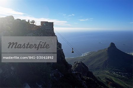 Téléphérique qui monte la montagne de la Table, Cape Town, Afrique du Sud, Afrique