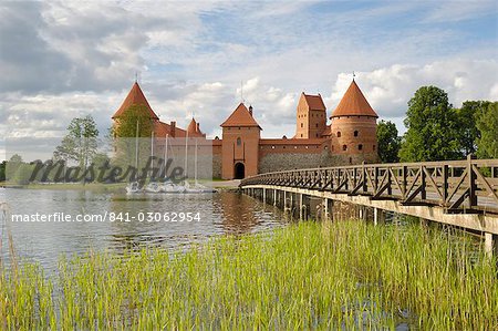 Château de Trakai, Trakai, près de Vilnius, en Lituanie, pays baltes, Europe