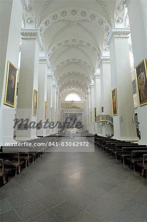 Intérieur de la cathédrale, Vilnius, Lituanie, pays baltes, l'Europe Intérieur de la cathédrale, Vilnius, Lituanie, pays baltes, l'Europe
