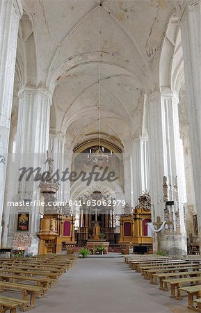 Intérieur des Bernardins église et monastère, Vilnius, Lituanie, pays baltes, Europe