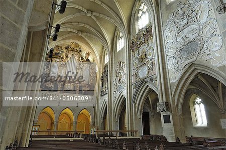 Innenraum des evangelische Kathedrale von Sibiu, Siebenbürgen, Rumänien, Europa
