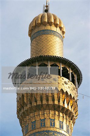 Minaret de la mosquée Askariya Al, Samarra, Irak, Moyen-Orient