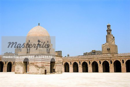 Mosquée Ahmed Ibn Tulun, Site du patrimoine mondial de l'UNESCO, le Caire, Egypte, Afrique du Nord, Afrique