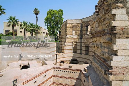 Babylon Walls, Coptic Cairo, Cairo, Egypt, North Africa, Africa