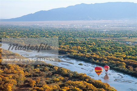 Hot air balloons, Albuquerque, Nouveau-Mexique, États-Unis d'Amérique, l'Amérique du Nord