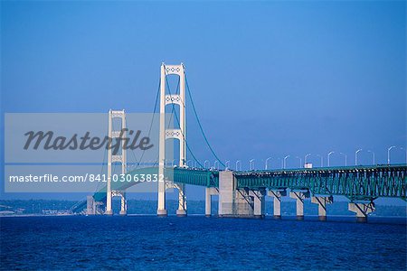 Mackinac Bridge, Mackinaw City, Michigan, United States of America, North America