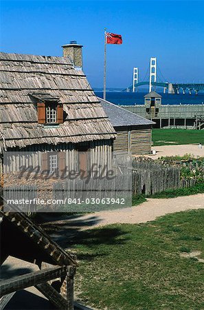 Colonial Michilimackinac, Mackinaw City, Michigan, United States of America, North America