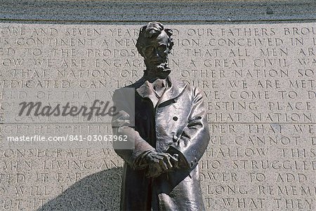 Lincoln statue at Nebraska State Capitol, Lincoln, Nebraska, United States of America, North America