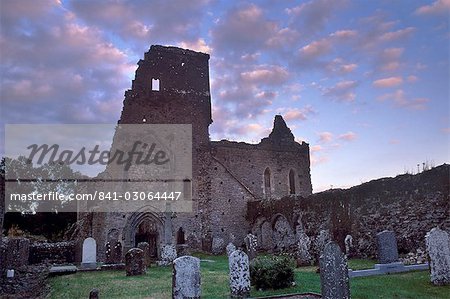 Athassel Priory, founded in 1192, burned in 1447, once the largest monastery in Ireland, near Cashel, County Tipperary, Munster, Republic of Ireland, Europe