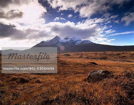 Sgurr nan Gillean, 964m, Black Cuillins range near Sligachan, Isle of Skye, Inner Hebrides, Scotland, United Kingdom, Europe Sgurr nan Gillean, 964m, Black Cuillins range near Sligachan, Isle of Skye, Inner Hebrides, Scotland, United Kingdom, Europe