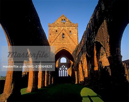 Sweetheart Abbey, Zisterzienser-Abtei aus dem 13. und 14. Jahrhunderte, neue Abtei, Dumfries und Galloway, Schottland, Vereinigtes Königreich, Europa