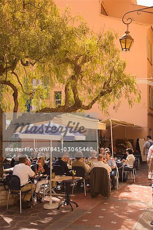 Café in der Altstadt, Monaco, Cote d ' Azur, Europa