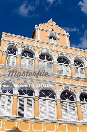 Architecture on Breedestraat, Punda District, Willemstad, UNESCO World Heritage Site, Curacao, Netherlands Antilles, West Indies, Caribbean, Central America