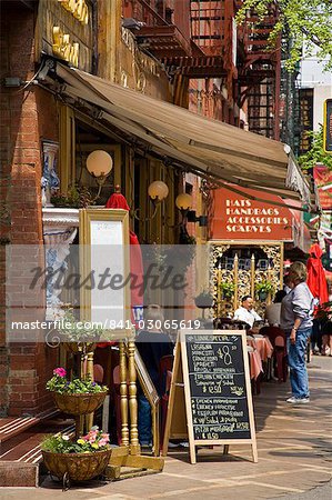 Restaurant in Little Italy in Lower Manhattan, New York City, New York, United States of America, North America