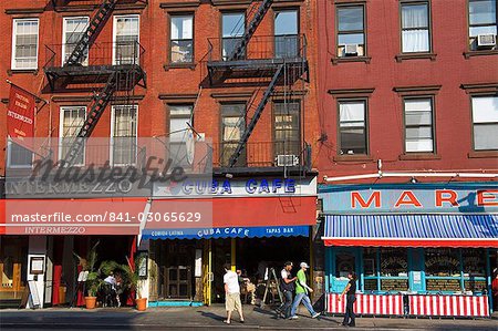 Restaurants sur la 8e Avenue dans le quartier de Chelsea, Manhattan Midtown, New York City, États-Unis d'Amérique, l'Amérique du Nord