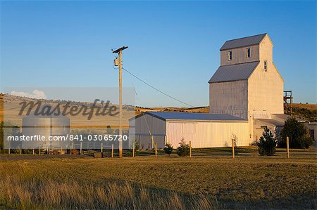 Grain elevator near Bozeman, Montana, United States of America, North America