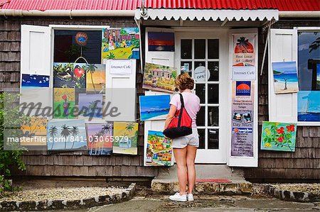 Kunstgalerie, Redcliffe Quay, St. Johns, Insel Antigua, Antigua und Barbuda, Leeward-Inseln, kleine Antillen, Westindien, Caribbean, Mittelamerika