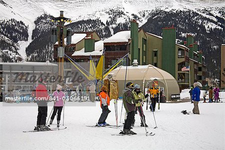 Station de Ski de montagne, montagnes Rocheuses, Colorado, États-Unis d'Amérique, Amérique du Nord en cuivre