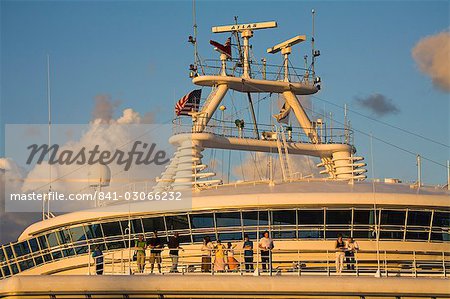 People on a cruise ship, Port Everglades, Fort Lauderdale, Florida, United States of America, North America