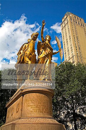 General William Tecumseh Sherman statue, Grand Army Plaza, Central Park, New York City, New York, United States of America, North America