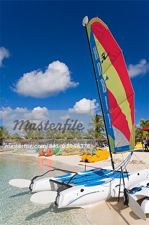 Segeln Sie Boote auf der Princess Cays, Insel Eleuthera, Bahamas, Karibik, Mittelamerika