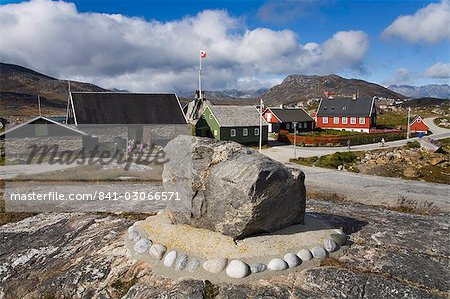 Museum in Nanortalik Hafen, Insel von Qoornoq, Provinz von Kitaa, Süden von Grönland, Dänemark, Polarregionen