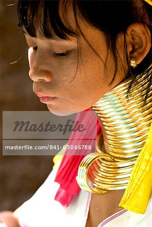 Long neck woman, Karen Padaung, Chiang Mai, Thailand, Southeast Asia, Asia