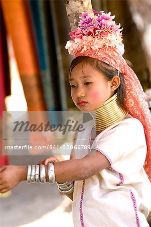 Long neck girl, Karen Padaung, Chiang Mai, Thailand, Southeast Asia, Asia