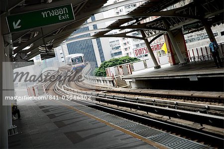 BTS skytrain, Bangkok (Thaïlande), l'Asie du sud-est, Asie BTS skytrain, Bangkok (Thaïlande), l'Asie du sud-est, Asie