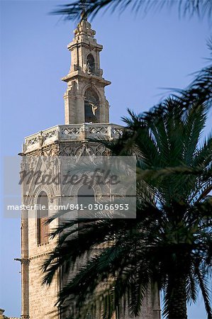 La cathédrale tour bell, Valence, Espagne, Europe