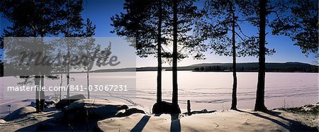 Lac Maridal (a), réservoir de Oslo, Oslo, Norvège, Scandinavie, Europe