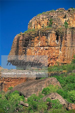 Nourlangie Rock, sacred Aboriginal shelter and rock art site, Kakadu National Park, UNESCO World Heritage Site, Northern Territory, Australia, Pacific