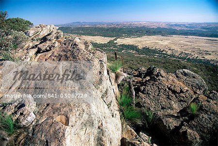 Découvre au nord-est du Mont Ohlssen-Bagge sur l'escarpement est de Wilpena Pound, Parc National des Flinders Ranges, Australie-méridionale, Australie, Pacifique