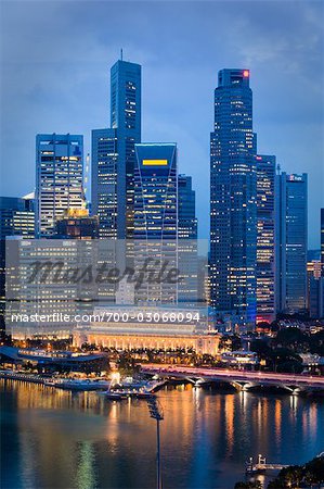 Skyline, Marina Bay, Singapour