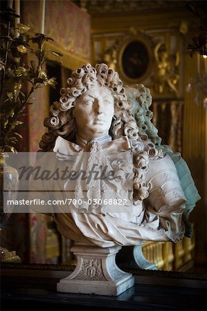 Bust, Palace of Versailles, Ile de France, France