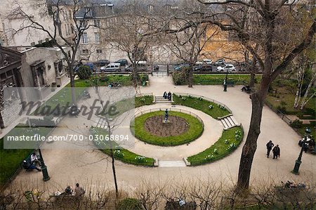 La place George Cain, Marais, Paris, Ile de France, France