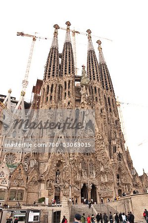 La Sagrada Familia, Barcelona, Katalonien, Spanien