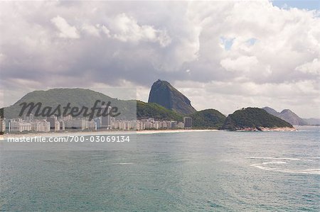 La plage de Copacabana, Rio de Janeiro, Rio de Janeiro État, Brésil