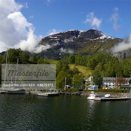 Shoreline and Docks, Flam, Norway