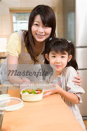 Mutter und Tochter Ergebnis lunchbox