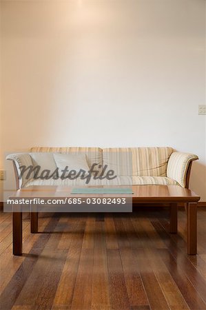 Table and sofa