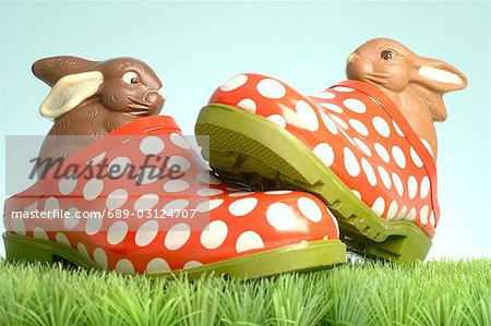 Chocolate easter bunnies