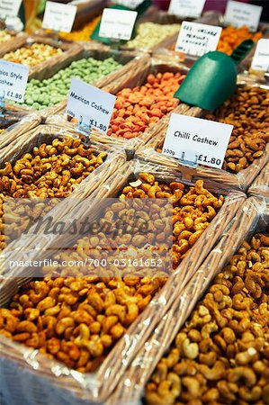 Cashew Nuts, Market, Wells, Somerset, England, United Kingdom