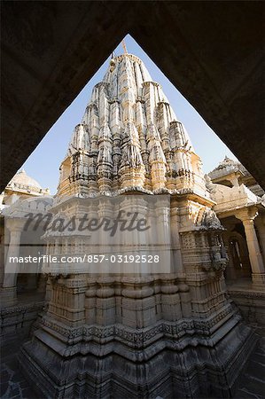 Carving on a temple, Sun Temple, Ranakpur, Pali District, Udaipur, Rajasthan, India