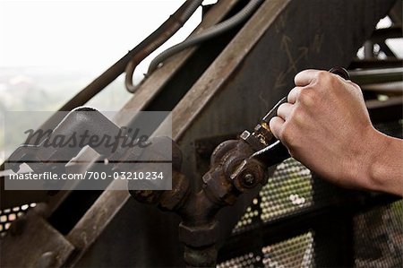 Close Up of Worker's Hand
