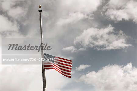 American Flag at Half Mast